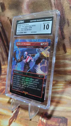 MTG Battle of Olympus #2208 🌈Foil Borderless SLD God of War Greek CGC 10 💎 - Image 5