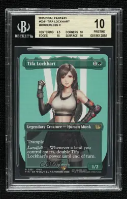 Tifa Lockhart (Borderless Number) Magic: Final Fantasy FIN BGS 10 PRISTINE - Image 1