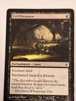 Evil Presence - New Phyrexia - Magic the Gathering MTG Nice! - Image 1