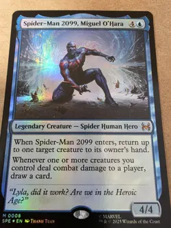 Spider-Man 2099, Miguel O'Hara - Foil Marvel's Spider-Man: Eternal-Legal - Mtg - Image 1