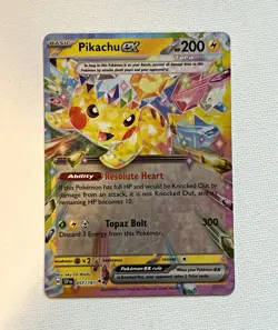 The Pokemon Company Pikachu ex Sv08: Surging Sparks Holo ENG DR 200HP 057/191 - Image 1