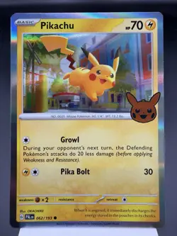 Pikachu 062/193 - Holo Promo - Trick Or Trade Pokemon Card NM - Image 1