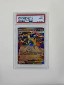Mega Charizard Y #30 Tin Promo PSA 8 NM-MT Pokemon Card - Image 1