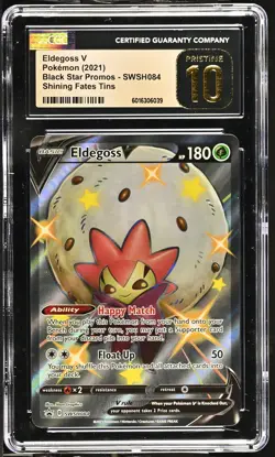 CGC 10 Eldegoss V Swsh084 Black Star Promos HOLO Pristine - Image 1