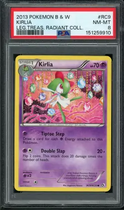 PSA 8 Kirlia RC9/RC25 Legendary Treasures Radiant Collection Holo Pokemon Card - Image 1