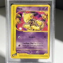 2002 Pokemon Expedition #93/165 Abra - Base Set - PSA 9 MINT - Image 2