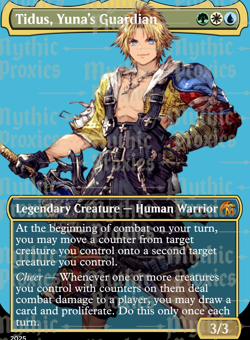 Tidus, Yuna's Guardian High Quality Custom Altered Art Playtest Proxy Card - Image 1