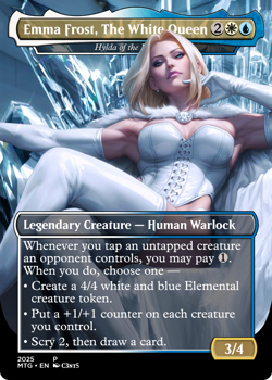 Hylda of the Icy Crown Retheme Foil Alter | Emma Frost Custom Card | Marvel MTG - Image 1