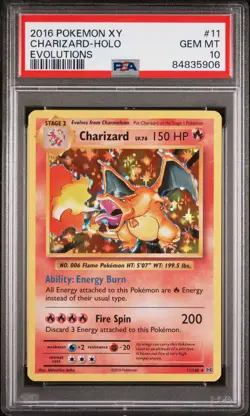 Pokemon Charizard Holo XY Evolutions 11/108 PSA 10 Gem Mint - Image 1