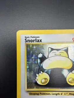Pokemon TCG Snorlax 11/64 Jungle Unlimited Holo Rare Damaged Heavy Play - Image 3