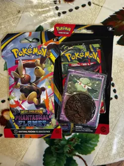 *NEW* Pokemon TCG Mega Evolutions: Phantasmal Flames Blister Pack With Sleeved - Image 1