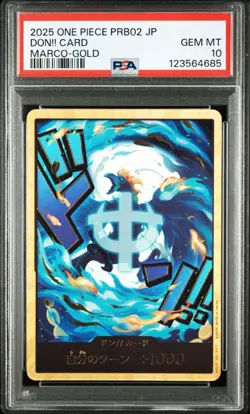 PSA10 DON Card Marco PRB-02 [Gold Frame] THE BEST vol.2 One Piece From Japan - Image 2