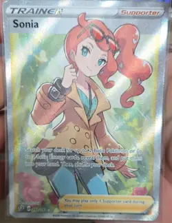 The Pokemon Company Sonia 192/192 Ultra Rare Holo Full Art SWSH02 Rebel Clash - Image 1