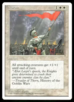 Morale 4th Edition MTG Magic the Gathering card - Image 1