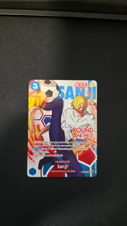 Round 1 Sanji English One Piece Promo OP15-047 Ship Next Day - Image 1