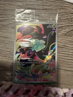 Pokemon Card Bulbasaur 133/132 Mega Evolution Stamped Promo Sealed - Image 1