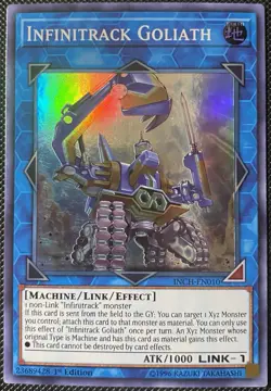 Infinitrack Goliath INCH-EN010 The Infinity Chasers 1st Edition - Yugioh Card - Image 1