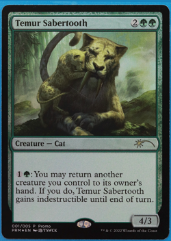 Temur Sabertooth (2022 Lunar New Year Promo) FOIL MINT CARD (503462) ABUGames - Image 1