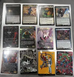 Magic The Gathering Marvels Spider-man: 28 Card Lot Foils And Non Foils - Image 2