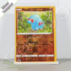 Pokemon TCG Card - Phanpy 91/195 Reverse Holo | Silver Tempest (2022) *LP - Image 1