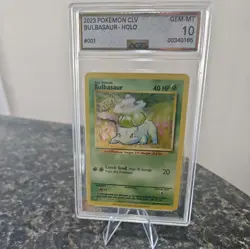 Bulbasaur Holo - 2023 Pokemon CLV #001/034 | AGS 10 GEM-MT| Pokemon Card - Image 1