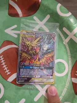 Pokemon TCG Moltres Zapdos Articuno GX SM210 Stained Glass Promo Card Sealed - Image 1