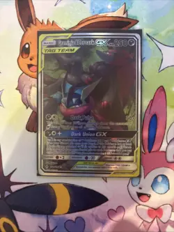 Greninja & Zoroark GX 201/214 Unbroken Bonds Alternate Art Pokemon TCG CARD - Image 1