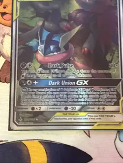 Greninja & Zoroark GX 201/214 Unbroken Bonds Alternate Art Pokemon TCG CARD - Image 3