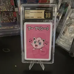 CGC Pristine 10 Jigglypuff Old Maid Regular 2019 Japanese Pokemon Playing Card - Image 1