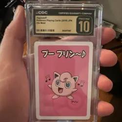 CGC Pristine 10 Jigglypuff Old Maid Regular 2019 Japanese Pokemon Playing Card - Image 3
