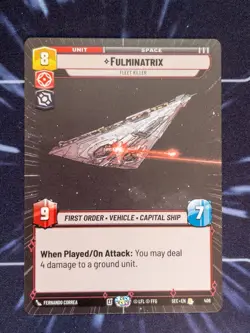 Star Wars Unlimited: Fulminatrix - Fleet Killer Hyperspace SEC 406 - Image 1