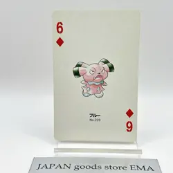 Pokemon Snubbull 209 Playing Cards Gold Poker Pichu Nintendo Japanese Japan Rare - Image 1