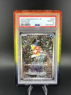 PSA 10 2023 Magikarp 080/073 AR Triple Beat SV1a Pokemon Card Japanese W/Case - Image 1