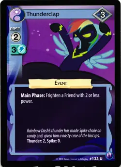 My Little Pony CCG Thunderclap Uncommon Trading Card - Image 1