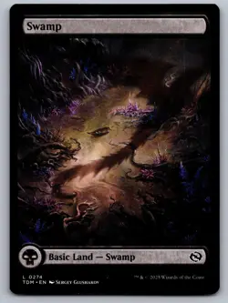 Swamp (0274) 274 Land Tarkir: Dragonstorm Magic: The Gathering Lightly Played - Image 1