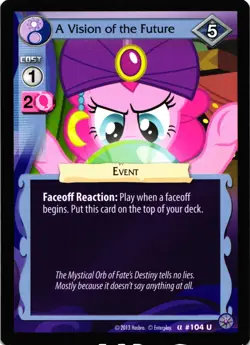 My Little Pony CCG A Vision of the Future Uncommon Trading Card - Image 1