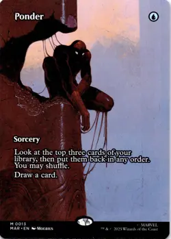 Ponder (Borderless) MAR 13 Marvel Universe Eternal-Legal Magic: The Gathering NM - Image 1
