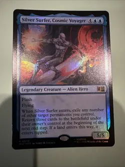 Silver Surfer, Cosmic Voyager Commander: Marvel Super Heroes Foil Mtg M/NM 639 - Image 3