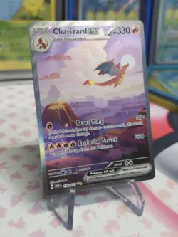 Charizard ex: 199/165, Sv: Scarlet & Violet 151 SIR Full Art Holo Eng - Image 2