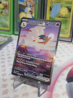 Charizard ex: 199/165, Sv: Scarlet & Violet 151 SIR Full Art Holo Eng - Image 3