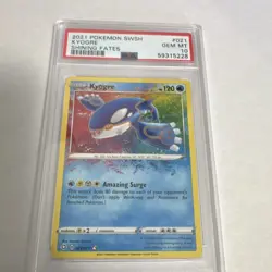 Pokemon 2021 Shining Fates Kyogre 021/072 Amazing Rare Holo English PSA 10 - Image 1