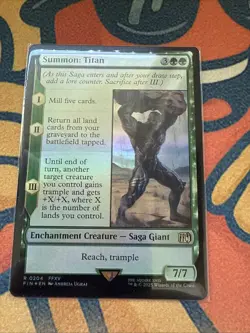 Summon: Titan (FOIL) x1 - MTG Final Fantasy FIN #204 - Image 1