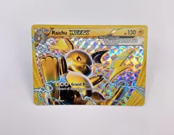 Pokemon Raichu BREAK Rare Full Art Holo BREAKthrough 50/162 130 HP Grand Bolt - Image 1