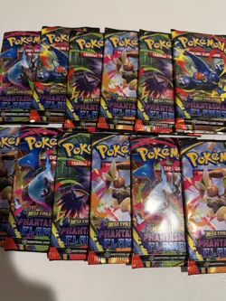 12x Phantasmal Flames! Pokemon TCG Booster Pack Lot 12 new sealed mega charizard - Image 5