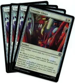 x4 Costume Closet (Foil) - 0005 - Marvel's Spider-Man - MTG - SHIPS NOW - Image 1