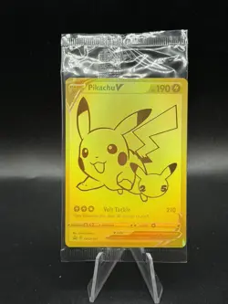 Pokemon Gold Pikachu V 25th Anniversary PROMO SWSH145 Celebrations Sealed IM3 - Image 1