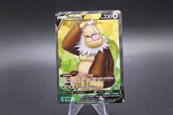 Pokemon TCG Slaking V Slaking Ultra Rare Holo Pokemon GO 077 - Image 1