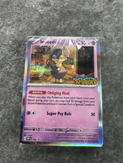 Indeedee SVP 154 Pre Release Promo Surging Sparks Pokemon Deck Stamped SEALED - Image 2