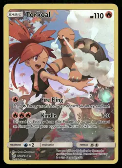 TORKOAL 237/236 SEC COSMIC ECLIPSE POKEMON NM/M - Image 1