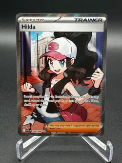 Pokemon Hilda Full Art Holo Ultra Rare Trainer Sv: White Flare #164/086 NM - Image 1